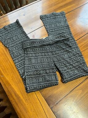 NWT Girls Rumi + Ryder Ribbed Hacci Brushed Flare Foldover Pants. Size XL